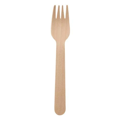 Holzgabel 15,5cm im Klarsichtbeutel 100 Stück Sunup 4901627067918