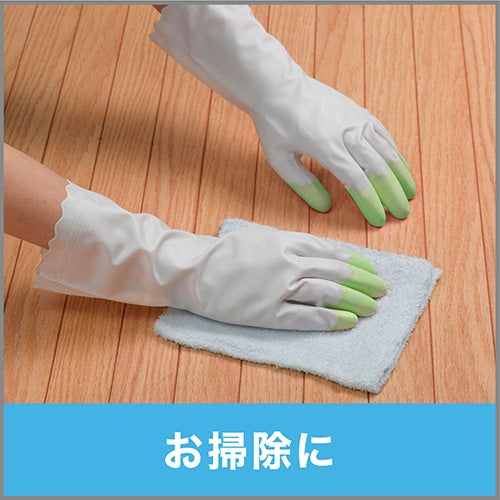 S.T. Vinyl Thin Hand Fingertip Antivirus L Grün 4901070722419