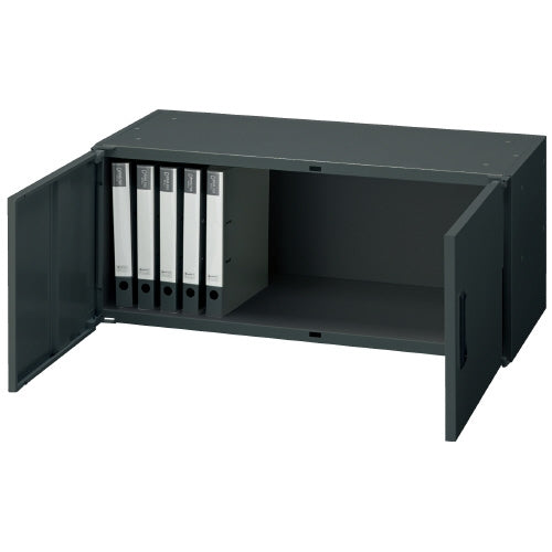 PLUS（プラス）オフィス家具 Je両開き保管庫 JE-40AR TBK D450　