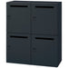 PLUS（プラス）オフィス家具 JeパーソナルロッカーJE-105L-4MD TBK D450　