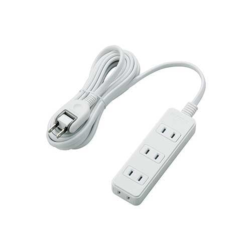 エレコム 電源タップ 4個口 3m T-S02-2430WH 4953103381988