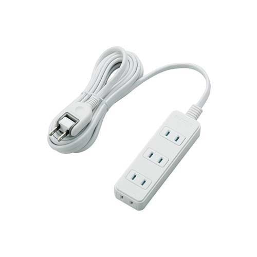 エレコム 電源タップ 4個口 3m T-ST02-22430WH 4953103382084