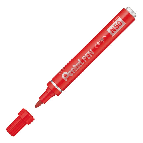 Zeichen rot aus Pentel Pentel Stift N50-BD