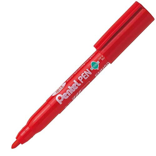 Karakter rund vægerød ud af Pentel Pentel pen ENN50-B