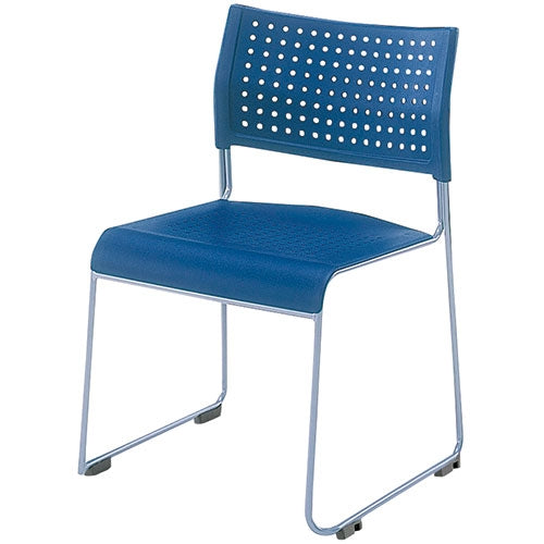 PLUS（プラス）オフィス家具 会議イス ASL-110PP ブルー　4550537125241