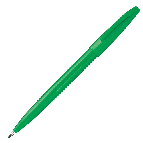 ぺんてる サインペン S520-DD 緑 4902506340146