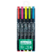 Set di 5 colori Zebra fluorescente Optex Care WKCR1-5C