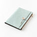 Midori Yurulog Zipper Pouch Note Cover <B6> Hellblau (15361006) 4902805153614 (2 Sets)