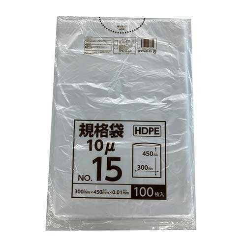 クラフトマン ポリ袋規格タイプ 15号  HDPE  CFKT-HD-15 4560314968312