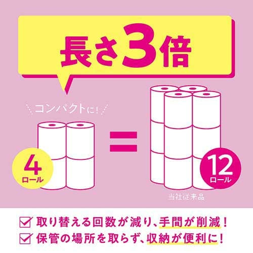 日本製紙クレシア スコッティ フラワー3倍長持ち ダブル 4R 4901750227302