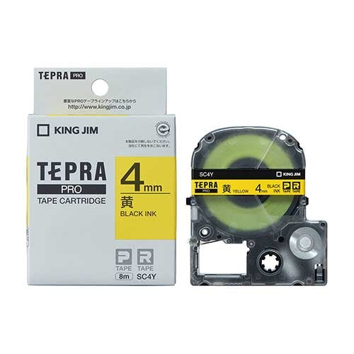 Het is Lindera 4 mm in King Jim Tepra PRO-tape SC4Y geel