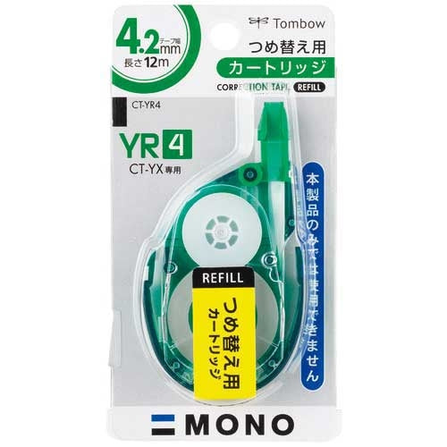トンボ鉛筆 修正テープ モノＹＸ カートリッジ CT-YR4 4901991703559