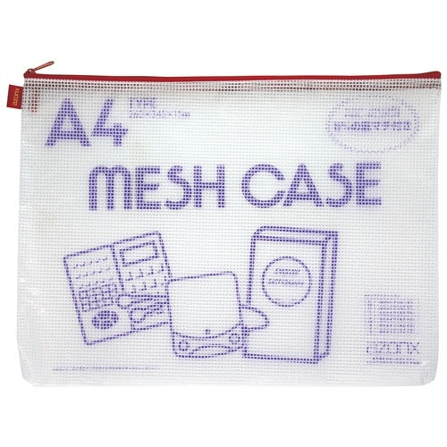 セキセイ メッシュケース AZ-75E A4 レッド 4974214130913