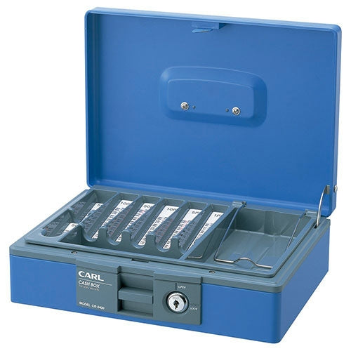 Curl Büroarbeitsgerät Geldkassette CB-8400 blau
