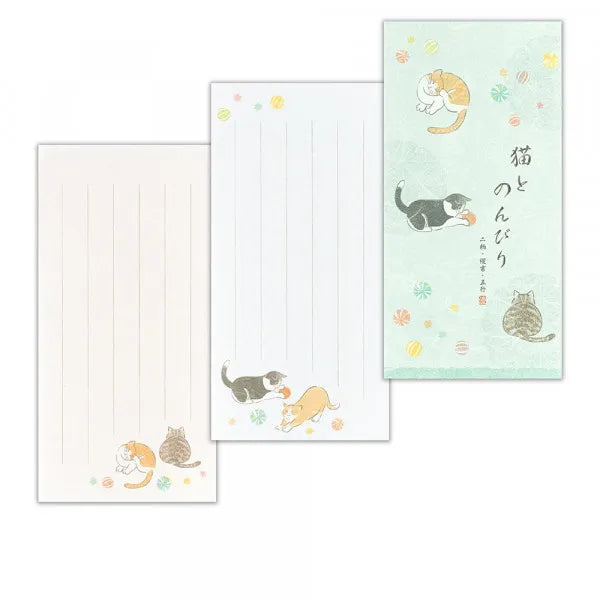 エヌビー 一筆箋　優ふみ　猫 5357104 4905260720896（5セット）