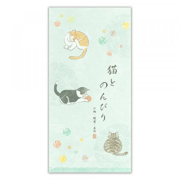 エヌビー 一筆箋　優ふみ　猫 5357104 4905260720896（5セット）