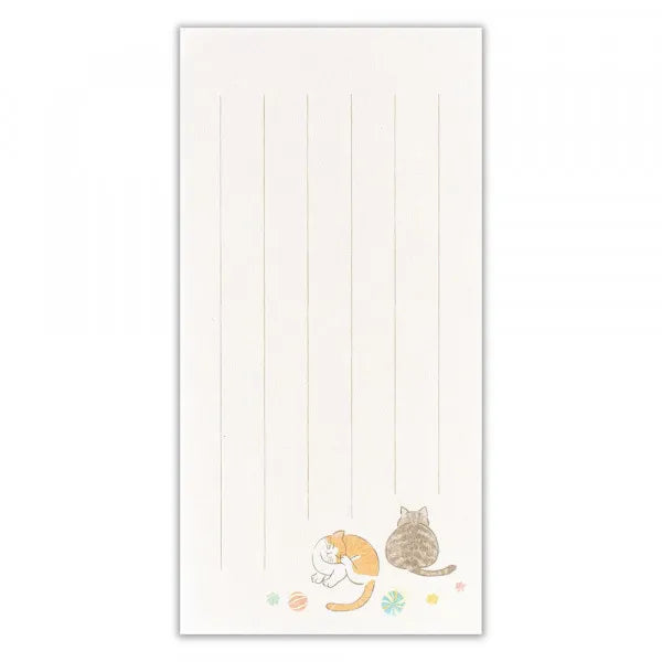 エヌビー 一筆箋　優ふみ　猫 5357104 4905260720896（5セット）
