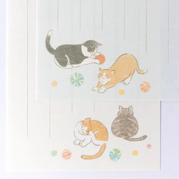 エヌビー 一筆箋　優ふみ　猫 5357104 4905260720896（5セット）