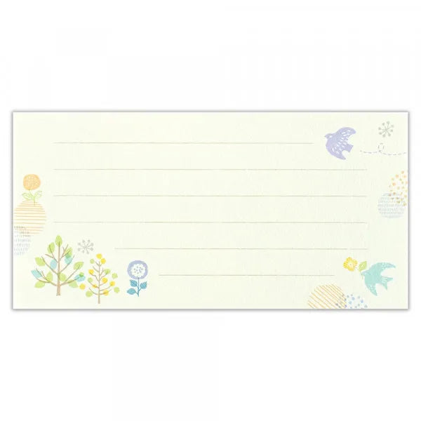 エヌビー 一筆箋　こころなごみ　鳥 5267102 4905260792619（5セット）