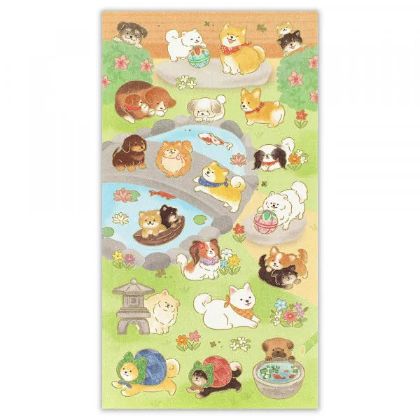 エヌビー 和風シール大　犬と和の庭 5074190 4909510561024（10セット）