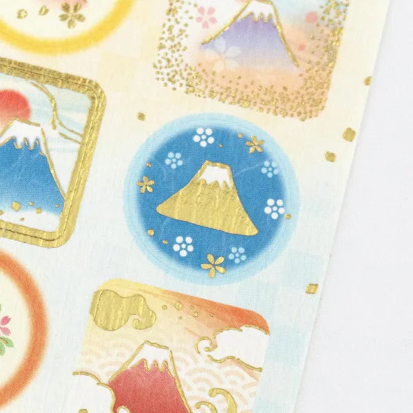 エヌビー 和風シール大　華やか富士山 5074185 4909510560973（10セット）