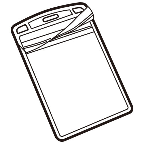スマートバリュー 名札用替ケース Ｃ名刺型縦10枚 B077J 4547345005803