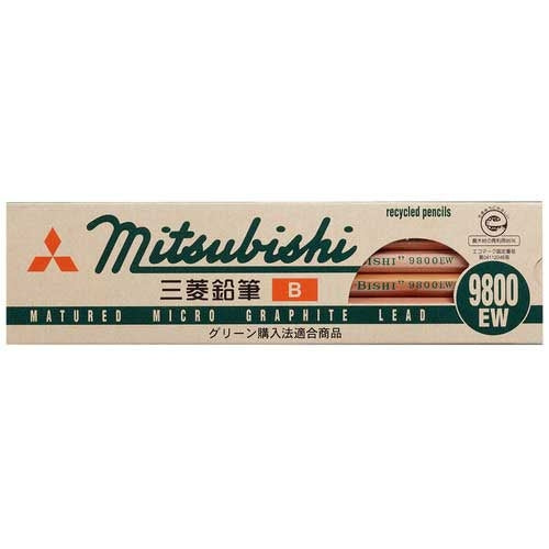 Crayon Mitsubishi Crayon recyclé K9800EW B 12 pièces