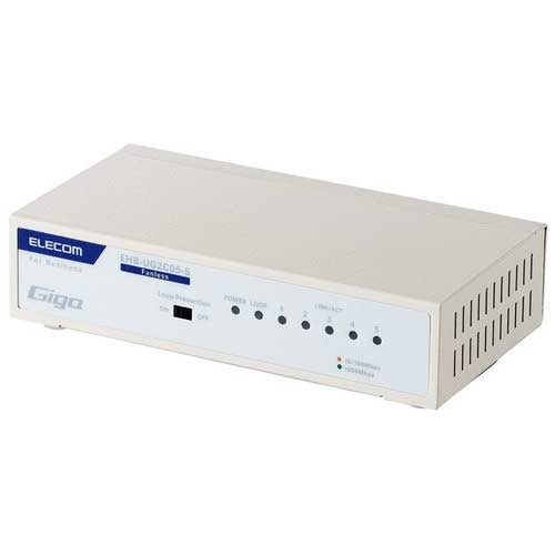 エレコム スイッチングハブ 5ポート EHB-UG2C05-S 4549550318419