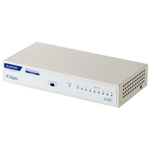 エレコム スイッチングハブ 8ポート EHB-UG2C08-S 4549550318563