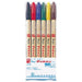 Teranishi Chemical Industry Lashon Pen M300C-6 Juego de 6 colores de punta fina