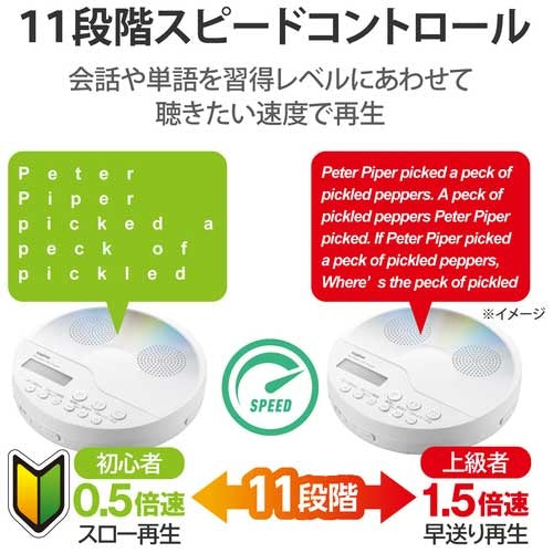 ロジテック ポータブルCDプレーヤーLCP-PAPS02WH 4580333608082