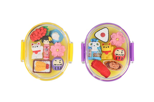イワコー おべんと消しゴム パープル ER-OBE003　4991685023100（6セット）