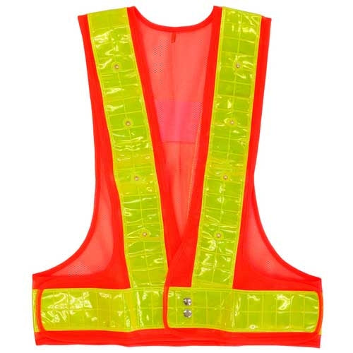 Kitamura Sangyo Flasher Vest Orange/Gul Refleks 4949902003435