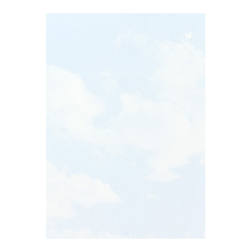 Midori/Station paper sky blue Nokimochi 4902805203999 (10 sets)
