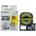 King Jim Tepra PRO Tape Strong Adhesive SC18YW Gul/Sort 5 stykker 2147345366281