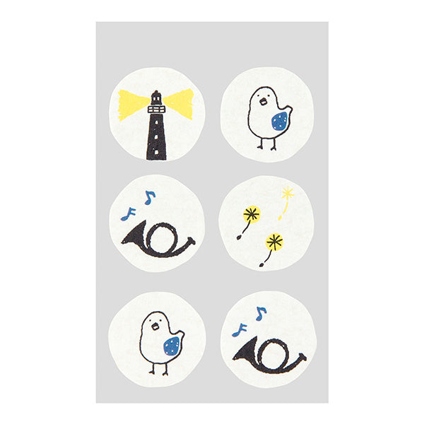 Midori/20466006_Envelope Geluk Blauwe Vogel Patroon/4902805204668