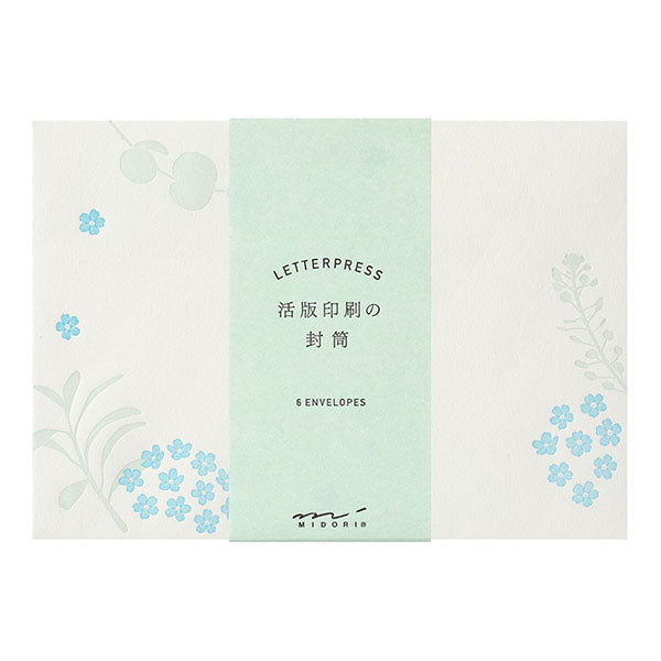 20560006 OS 封筒 活版 散らし花柄 デザインフィル 4902805205603（5セット）