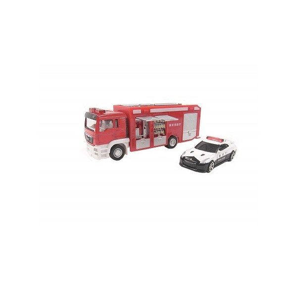 Пожарная машина Joesen JDC5023-RW/полицейская машина Nissan GT-R 4897039351335