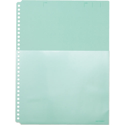 King Jim Half Pocket Thick Mouth 108HP A4S 10 Sheets Green