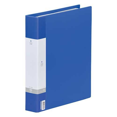 LIHITLAB Visitekaartjesboek G8803-8 800 personen A4 30 gaten Blauw
