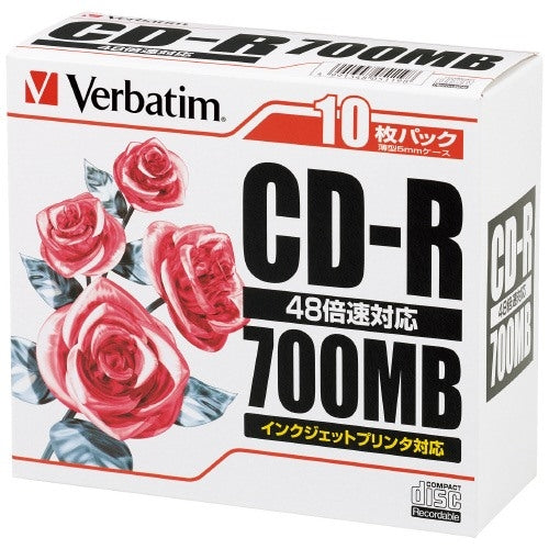Verbatim ＣＤ－Ｒ <700MB> SR80PP10 10枚 4991348051198