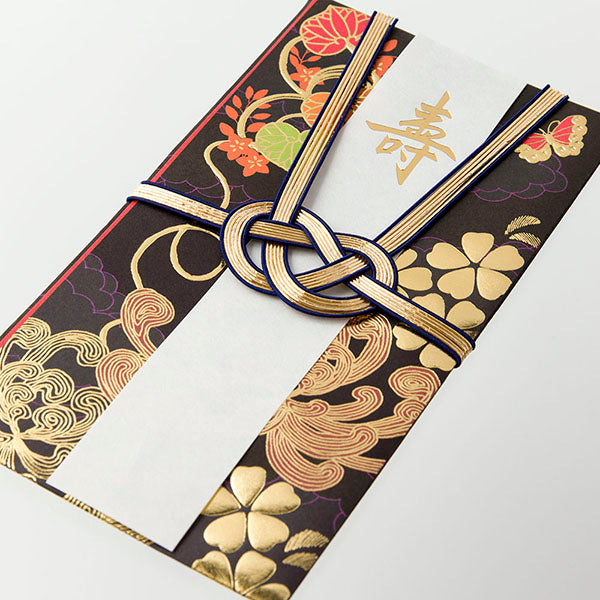 Design Phil Gold Seal Bryllupsgave Uchikake Mønster Sort med inderpose 25247006 Design Phil 4902805252478