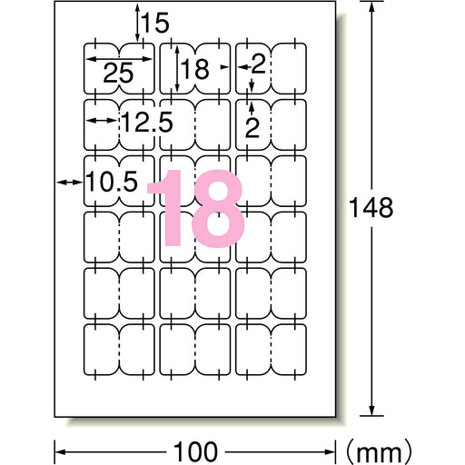 A-One handgeschreven en afdrukbare labelindex klein (set van 10)