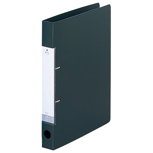 LIHITLAB. Ｄ型リングファイル G2220-24 A4S 34mm 黒 4903419175948