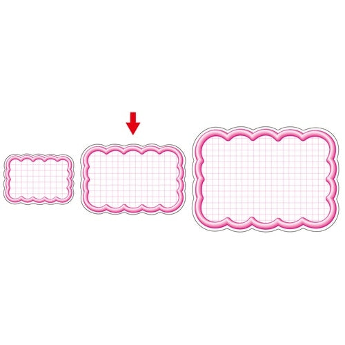 Tarjeta de corte Sasagawa 16-4116 Forma de nube Rosa mediana 4974268531469