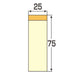 Join tex tag BOX 75*25mm gelb P402J-Y-20