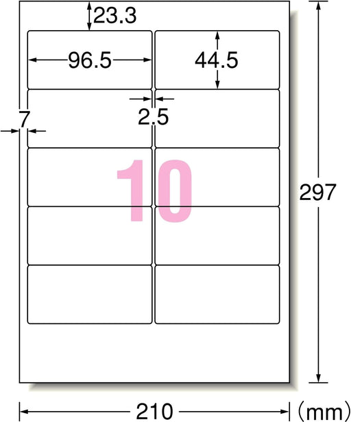 A-One Stampante per etichette adesive per computer ed elaboratore di testi a doppio uso 10 pagine 20 fogli 28173 (10 set)