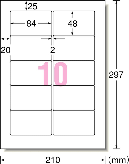 A-One Stampante per etichette adesive per computer ed elaboratore di testi a doppio uso 10 pagine 20 fogli 28313 (10 set)