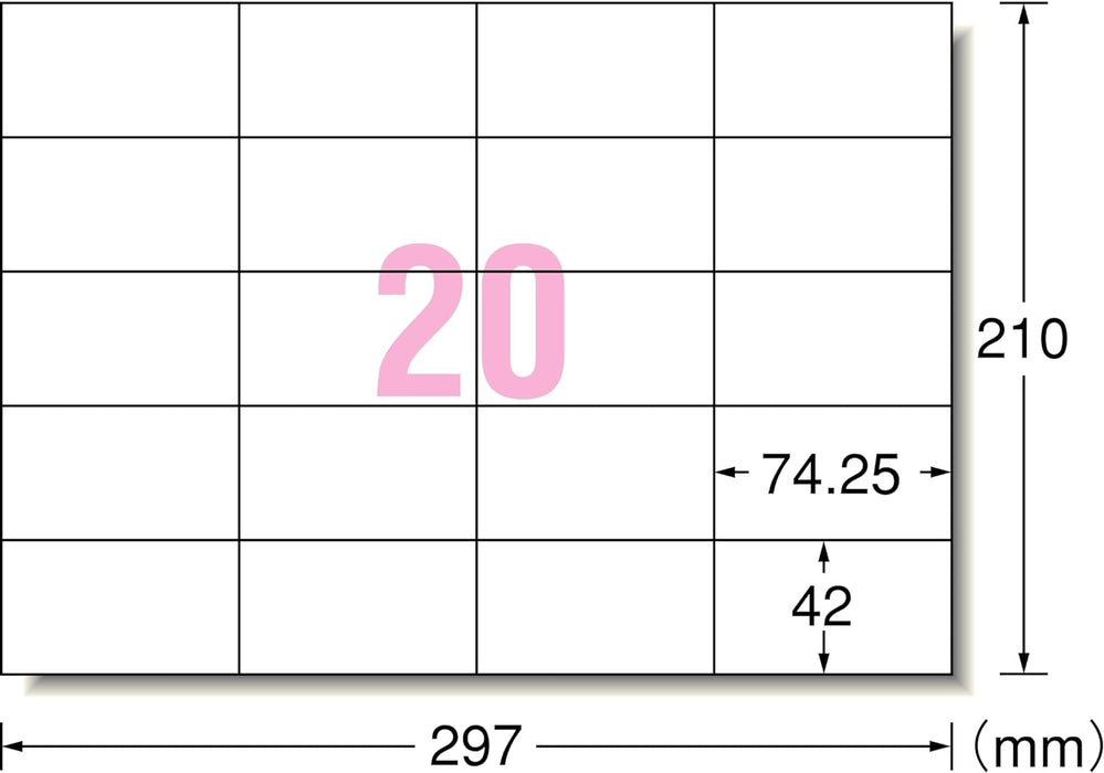 A-One Copy Label 20 zijden 500 vel 28764 (10 sets)
