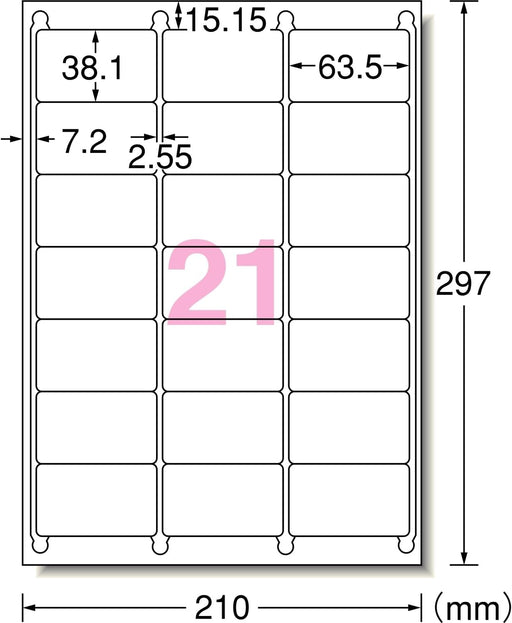 A-One Etichetta adesiva Inkjet 21 pagine 20 fogli 28866 (10 set)